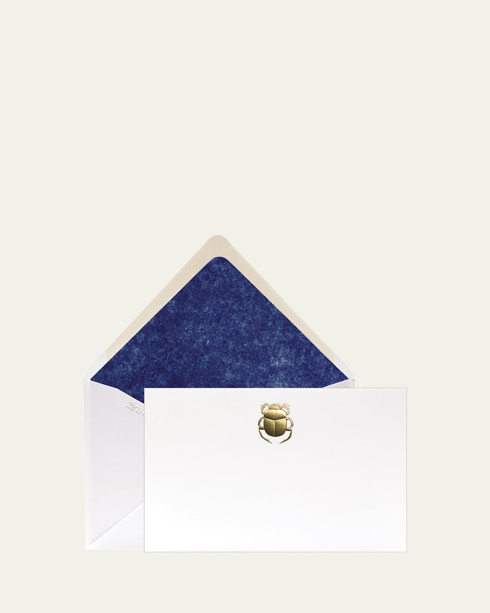 Scarab Stationery Set, Box of 12